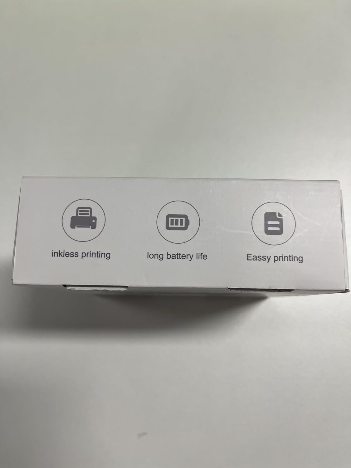 Mini Sticker Printer, Portable Thermal Printer with 7 Rolls Paper, Bluetooth Inkless Smart Printer Compatible with Ios & Android, Free Cut Small Pocket Printer for Notes, Pictures, Label, Memo (Blue)